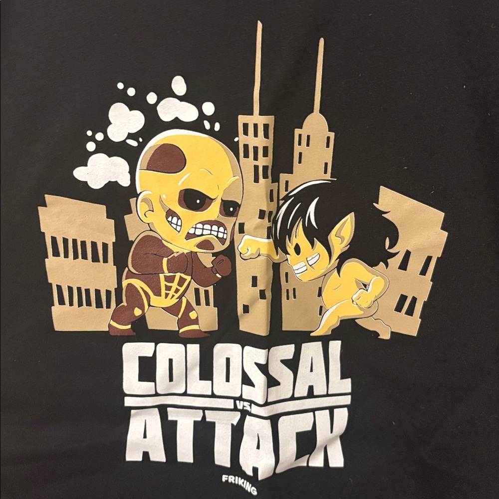Attack on Titan Colossal Attack Black Graphic T-Shirt